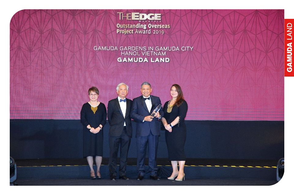 Khu đô thị Gamuda Gardens Hoàng Mai của Gamuda Land Việt Nam nhận giải thưởng The Edge – Malaysia 2019 cho hạng mục “Dự án BĐS nước ngoài xuất sắc nhất