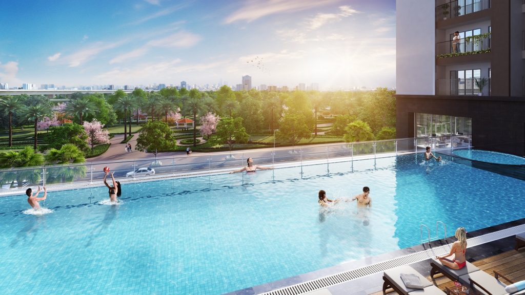 bể bơi dự án Green Park Hoàng Mai