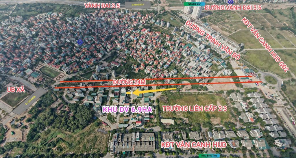 dịch vụ Vân Canh khu 6,9 ha