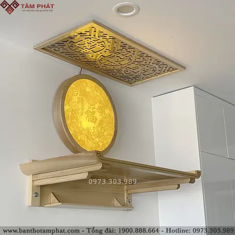 Top 5 Mẫu Bàn Thờ Treo Chung Cư Được Ưa Chuộng Nhất