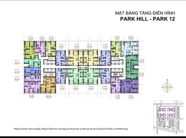 Mặt Bằng Căn Hộ Tòa Park 7 Times City Park Hill: Phân Tích Chi Tiết Từng Loại