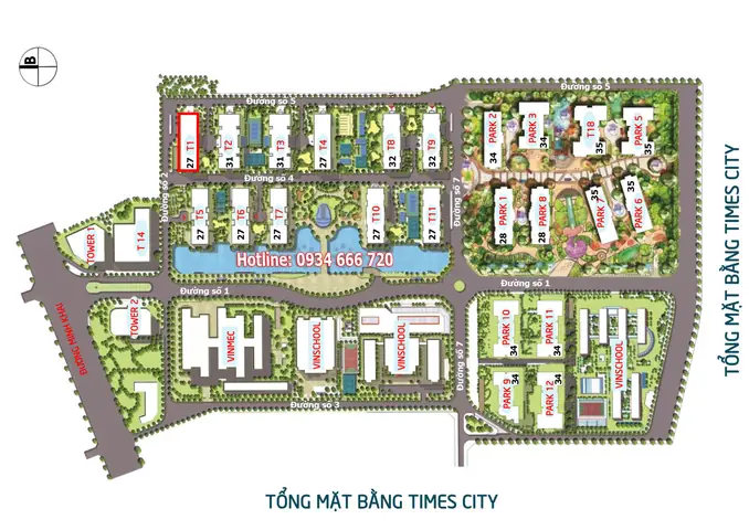 Mặt Bằng Căn Hộ Tòa Park 7 Times City Park Hill: Phân Tích Chi Tiết Từng Loại