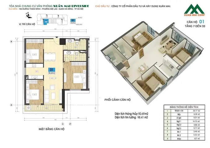 Đánh Giá Chung Cư Xuân Mai Riverside: Tổng Hợp Chi Tiết Về Thiết Kế, Vị Trí Và Trải Nghiệm Sống