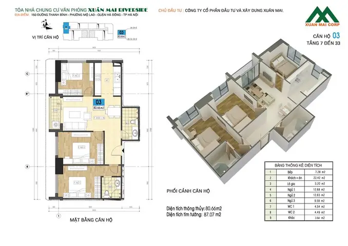 Đánh Giá Chung Cư Xuân Mai Riverside: Tổng Hợp Chi Tiết Về Thiết Kế, Vị Trí Và Trải Nghiệm Sống