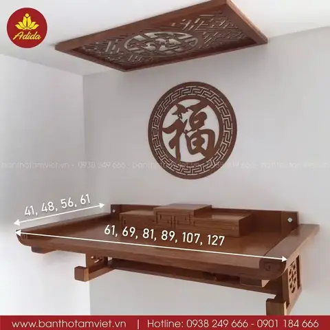 Kích Thước Bàn Thờ Chung Cư Chuẩn Phong Thủy: Tổng Hợp Đầy Đủ Nhất