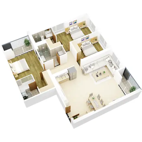 Mặt Bằng Điển Hình Chung Cư: Đặc Điểm & Các Loại Phổ Biến