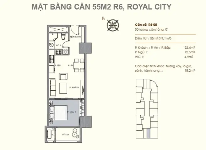 Đánh Giá Chi Tiết: 4 Lựa Chọn Thuê Chung Cư 1 Phòng Ngủ Royal City