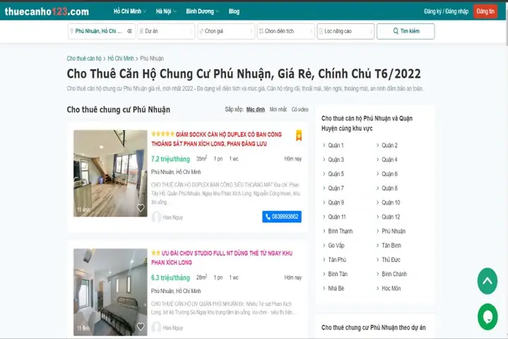 Thuê Chung Cư Phú Nhuận: Đánh Giá Chi Tiết Top Dự Án Hàng Đầu