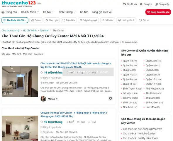Đánh Giá Chi Tiết Chung Cư Sky Center: Ưu Điểm, Nhược Điểm Và Bảng Giá Thuê Thực Tế