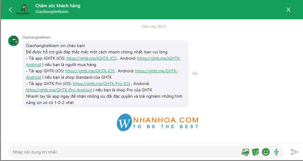 Cách kiểm tra đơn hàng GHTK qua tin nhắn hoặc chat trực tuyến
