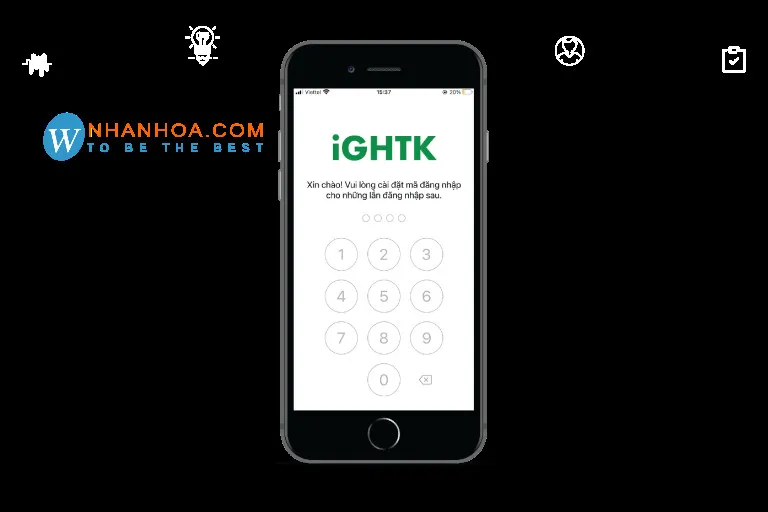 Cài đặt mã đăng nhập tài khoản iGHTK để bảo mật khi kiểm tra đơn hàng