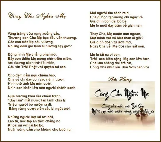 Nguồn Gốc Câu "Công Cha Như Núi Ngất Trời" Và Tác Giả