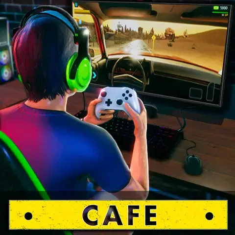 Alt text: Giao diện trò chơi Internet Cafe Simulator với nhiều tùy chọn nâng cấp và quản lý