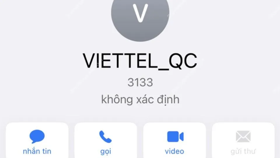 Logo Viettel cùng biểu tượng điện thoại, thể hiện 3133 là số điện thoại của cơ quan nào thuộc nhà mạng Viettel.