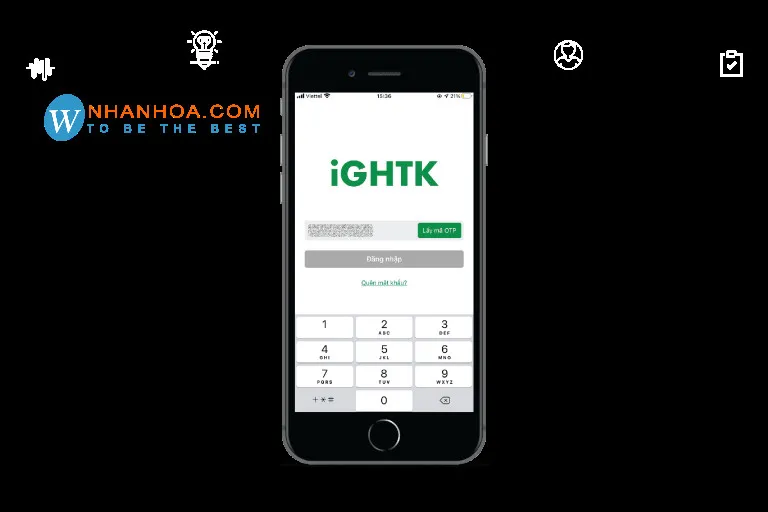 Nhập mã OTP xác nhận để truy cập iGHTK và kiểm tra vận đơn