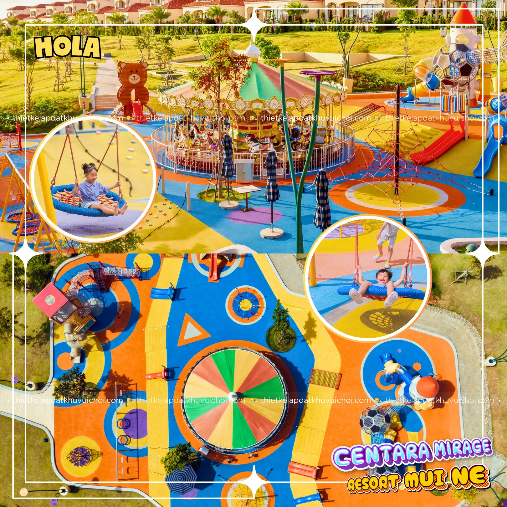 Sân chơi ngoài trời Hola tại Centara Mirage Resort Mui Ne