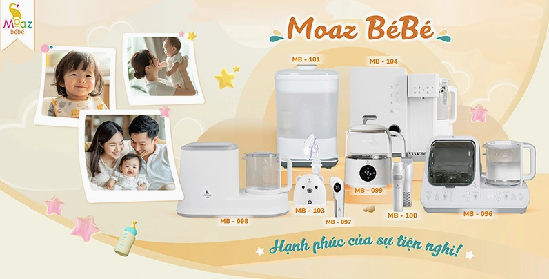 Đa dạng sản phẩm Moaz bébé cho mẹ và bé