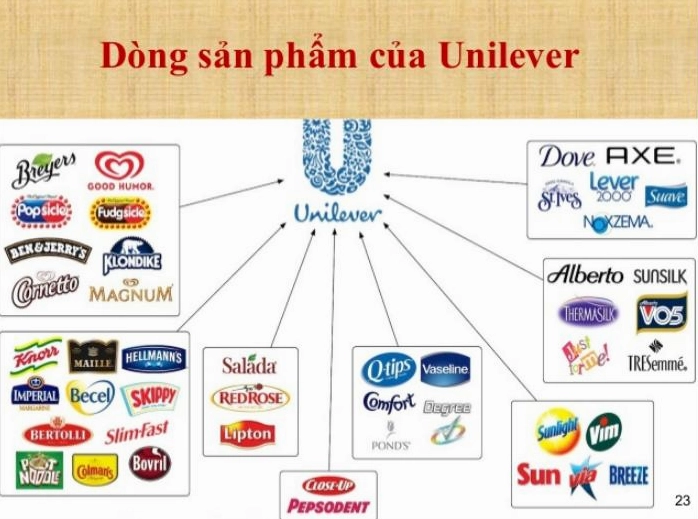 Đa dạng sản phẩm Unilever
