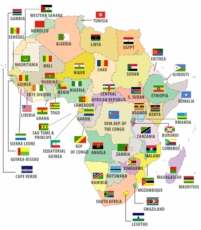 Africa là nước nào? Giải mã lục địa đa dạng và tiềm năng Bản đồ các nước Châu Phi