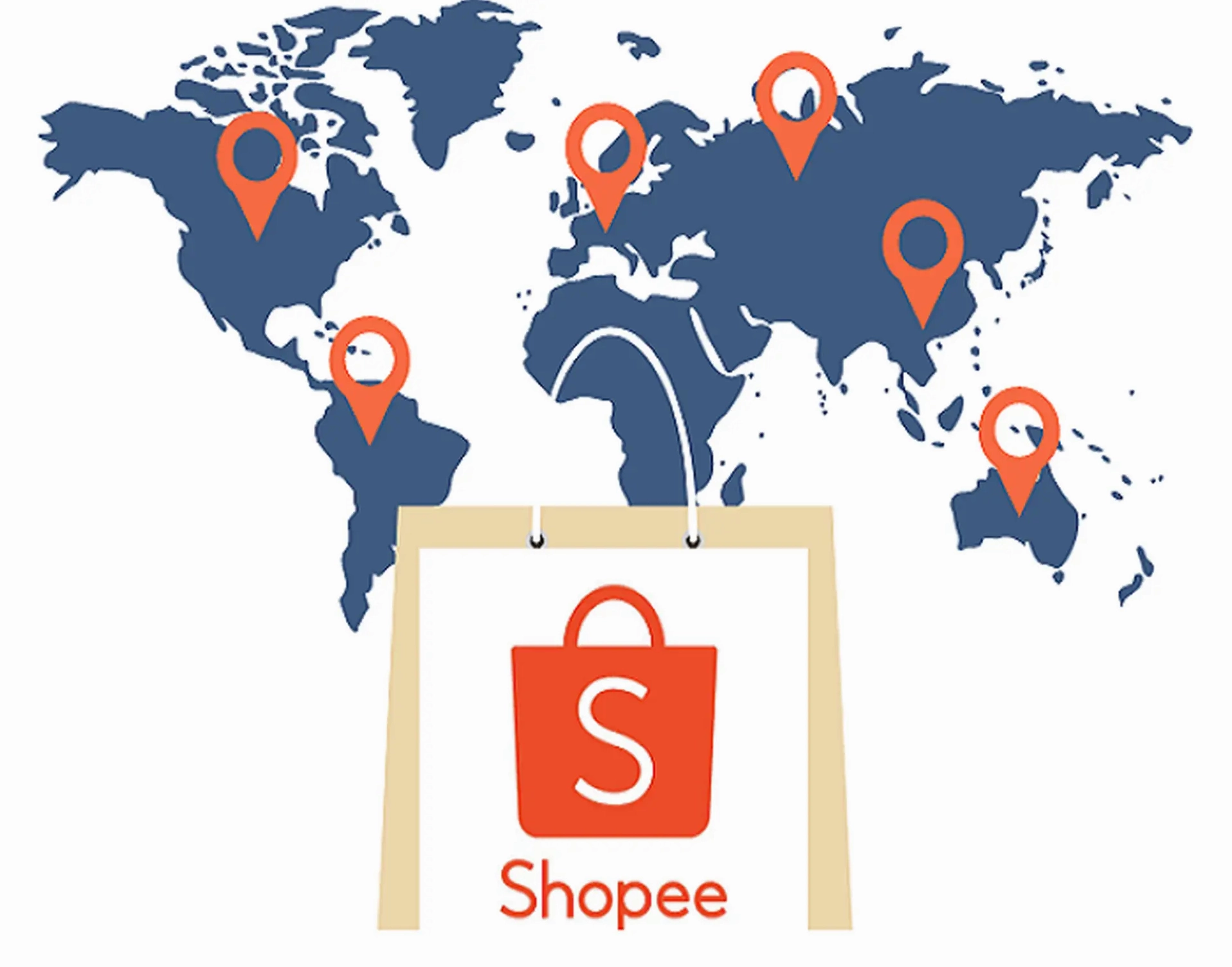 Bản đồ các quốc gia Shopee có mặt