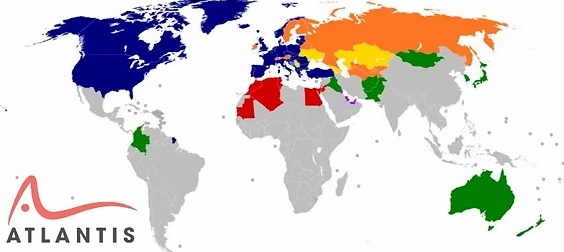 NATO Gồm Những Nước Nào? Danh Sách Thành Viên Mới Nhất 2026 Bản đồ các quốc gia thành viên NATO