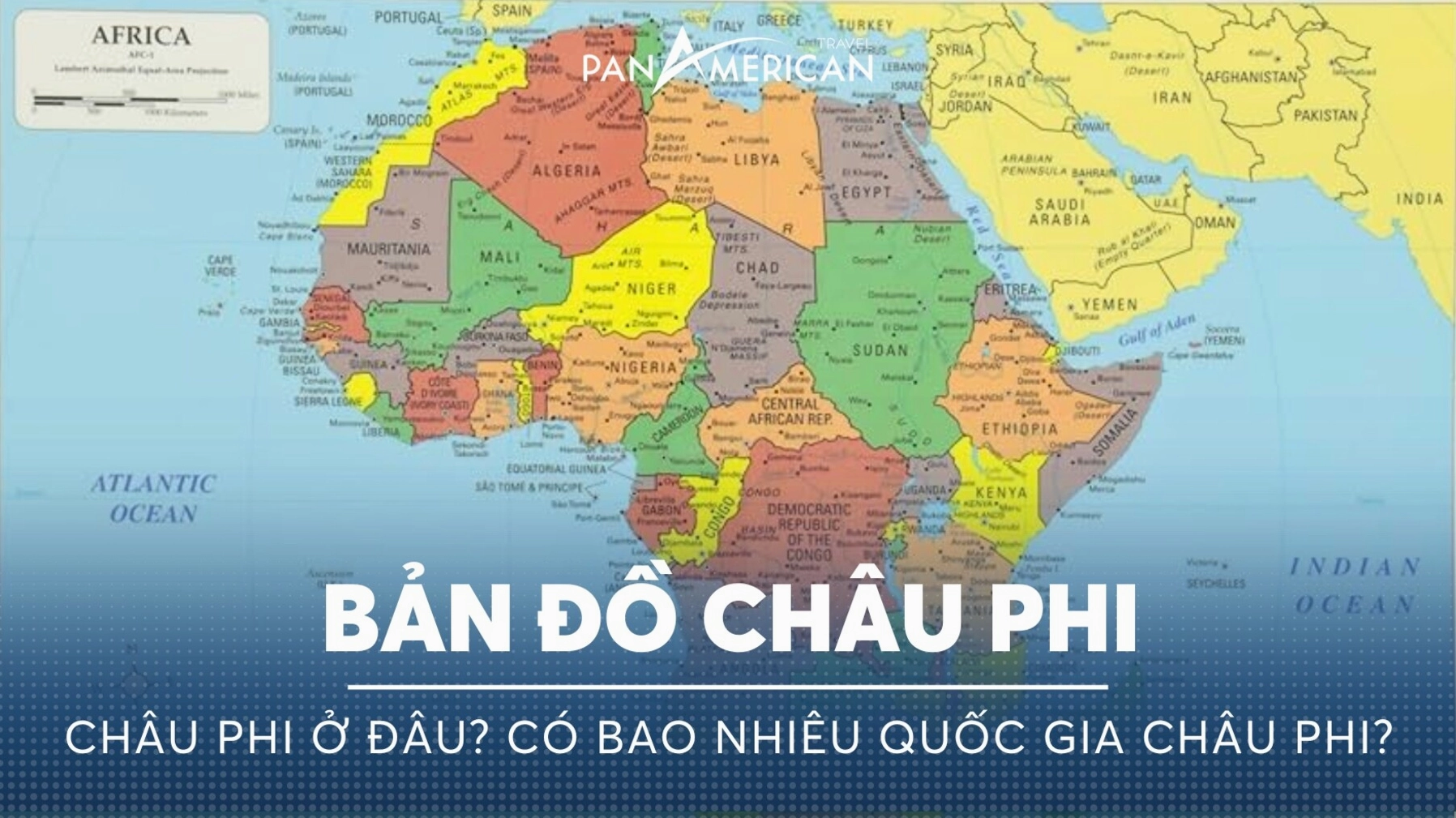 Châu Phi Có Những Nước Nào? Khám Phá Lục Địa Đa Dạng 2026 Bản đồ châu Phi thể hiện các quốc gia và địa lý