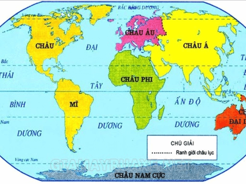 Bản đồ chi tiết các đảo Caribe