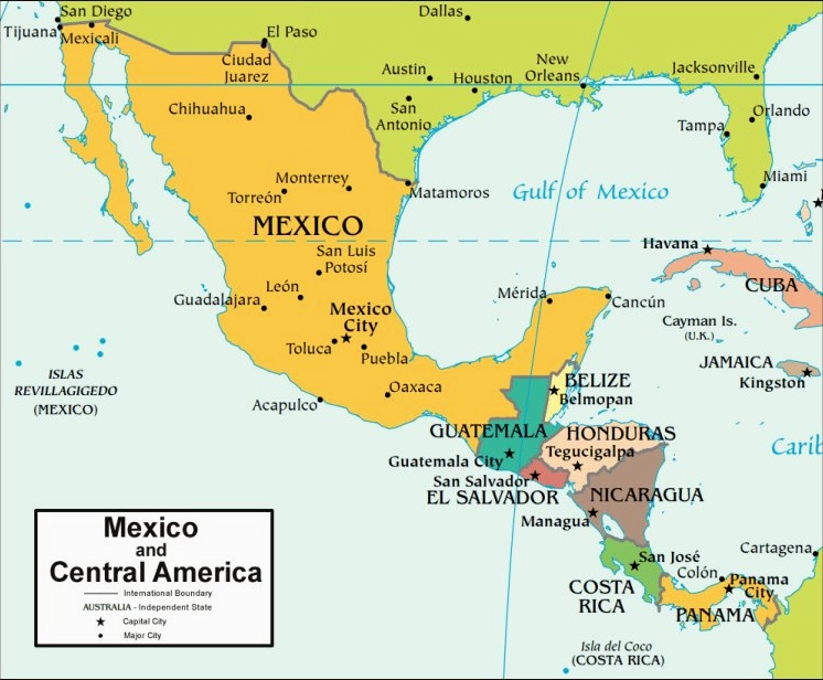 Mexico Là Nước Nào? Khám Phá Đất Nước Của Những Nền Văn Minh Cổ Đại Bản đồ hành chính Mexico