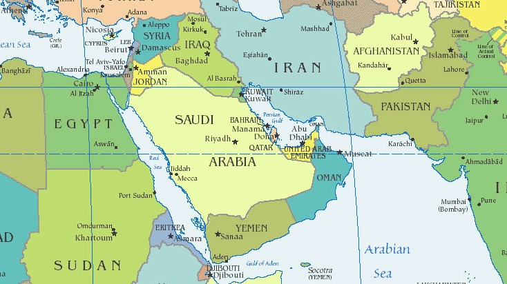 Yemen Thuộc Nước Nào? Phân Tích Địa Chính Trị Toàn Diện Bản đồ khu vực Trung Đông và vị trí của Yemen