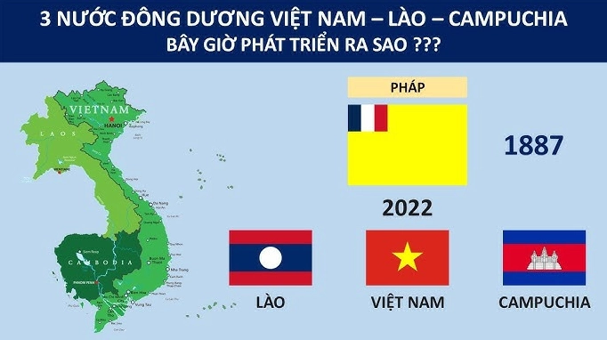 Bản đồ Đông Dương qua các thời kỳ lịch sử
