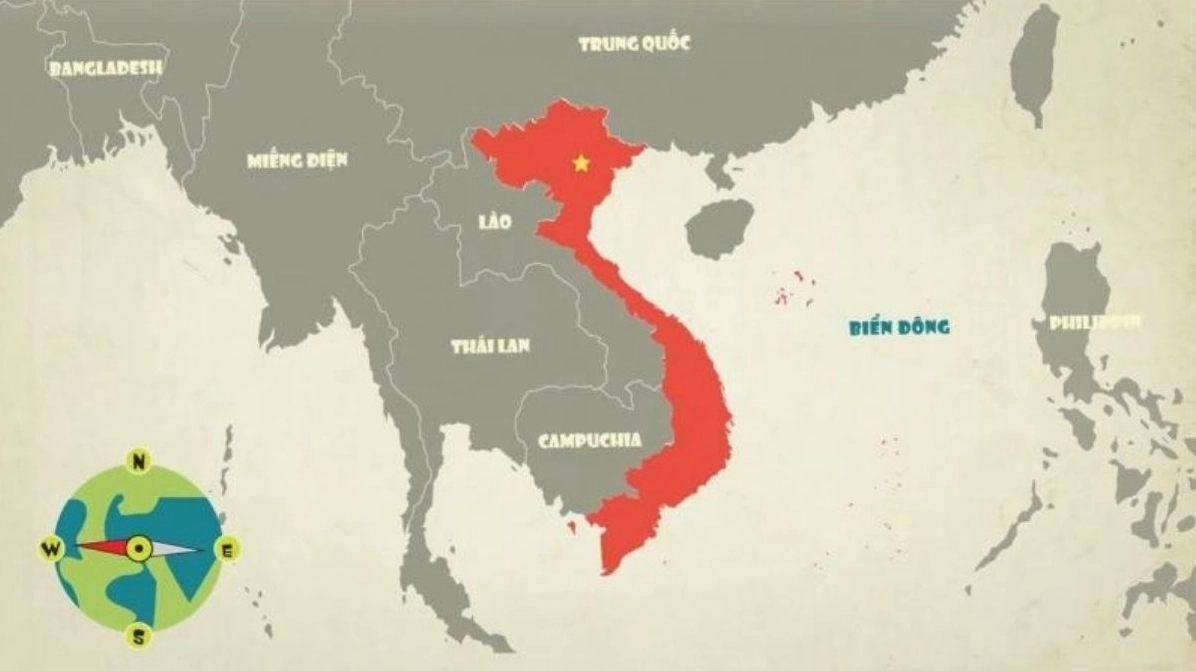 Nước Ta Nằm Ở Vị Trí Nào? Khám Phá Địa Lý Chiến Lược Việt Nam Bản đồ Đông Nam Á với Việt Nam nổi bật