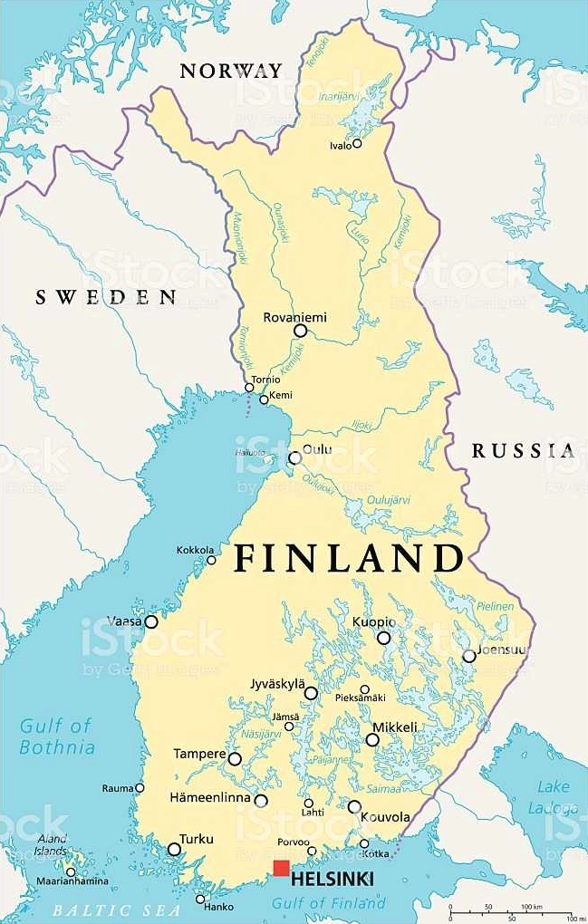 Finland Là Nước Nào? Khám Phá Xứ Sở Ngàn Hồ 2026 Bản đồ Phần Lan
