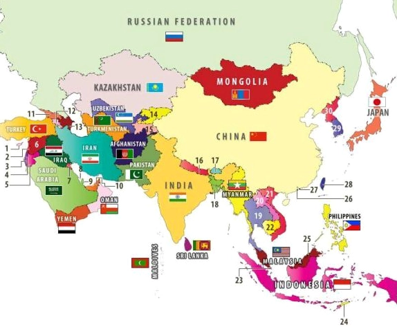 China Là Nước Nào? Khám Phá Về Quốc Gia Đông Á Vĩ Đại Bản đồ Trung Quốc và vị trí tại Châu Á
