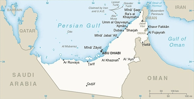 Dubai Ở Nước Nào? Khám Phá Vị Trí Địa Lý và Tiềm Năng Bản đồ vị trí Dubai trên thế giới
