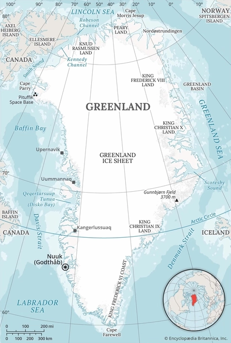 Greenland Là Nước Nào? Khám Phá Vùng Đất Băng Giá Bí Ẩn Bản đồ vị trí địa lý Greenland