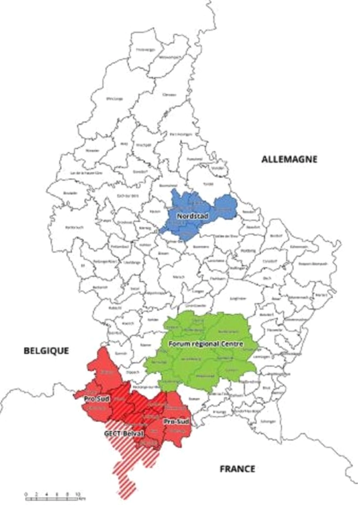 Bản đồ vị trí địa lý Luxembourg