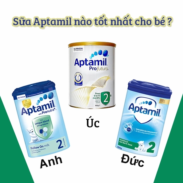 Bé đang uống sữa Aptamil