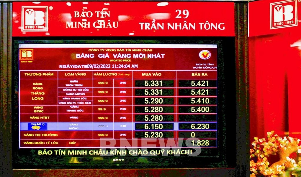 Biển hiệu Bảo Tín Minh Châu