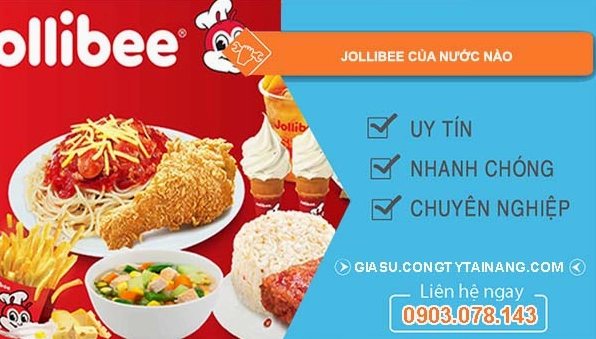 Biển hiệu Jollibee nổi bật