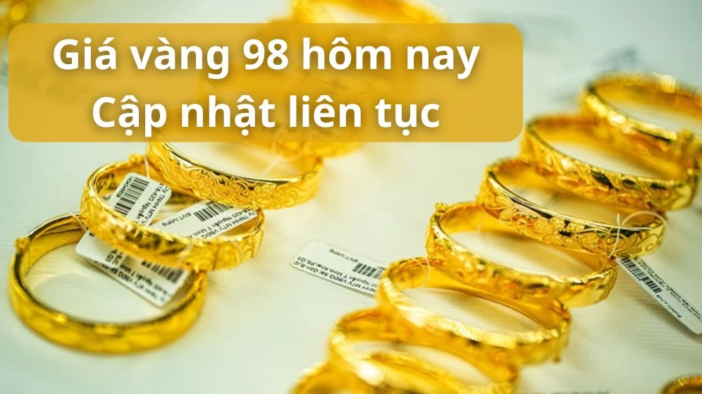 Biến động giá vàng 98 qua các năm
