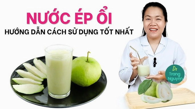 Cách làm nước ép ổi tốt cho sức khỏe
