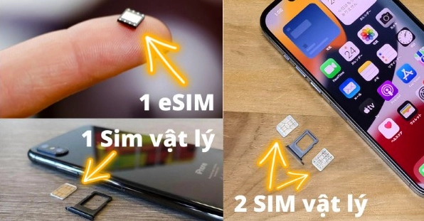 Cận cảnh khay SIM kép trên iPhone