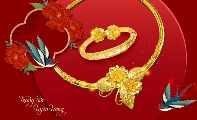 Cận cảnh vàng nhẫn Mi Hồng được chế tác tinh xảo