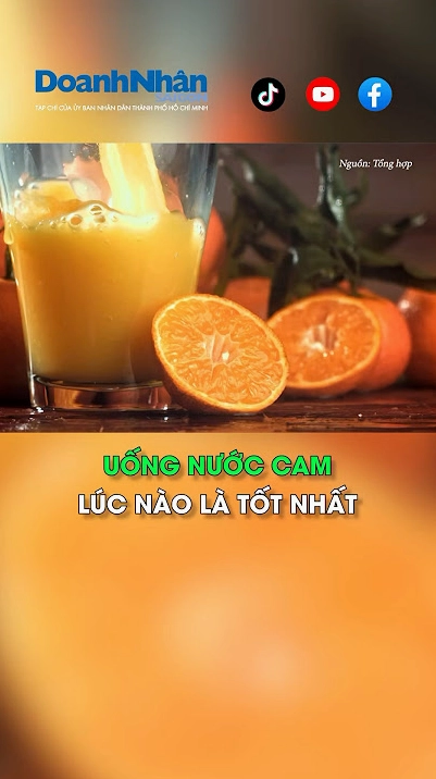 Cảnh báo khi uống nước cam vào buổi tối