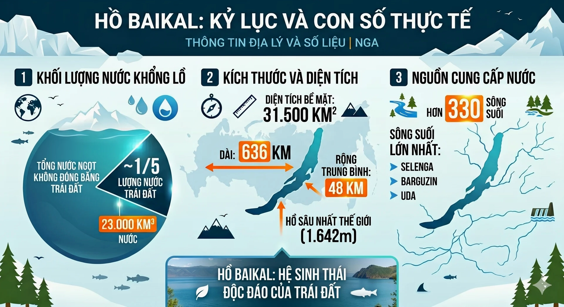 Đảo nào giàu tài nguyên nước ngọt nhất? Khám phá bí ẩn nguồn nước Cảnh quan băng giá của Greenland