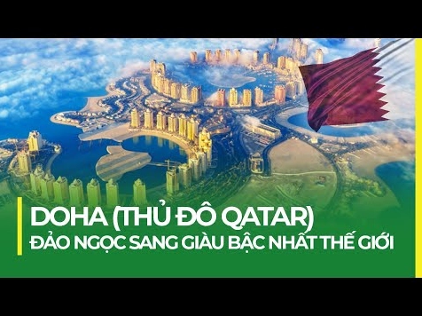 Cảnh quan thành phố Doha về đêm