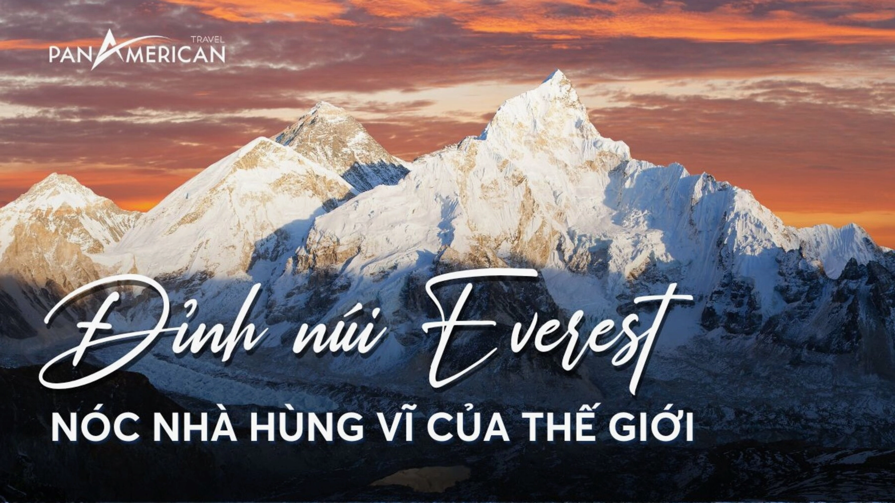 Cảnh quan từ đỉnh Everest nhìn xuống
