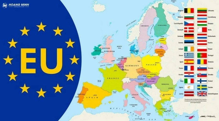 EU Gồm Những Nước Nào? Danh Sách Đầy Đủ & Phân Tích Chi Tiết 2026 Cờ các nước EU tung bay