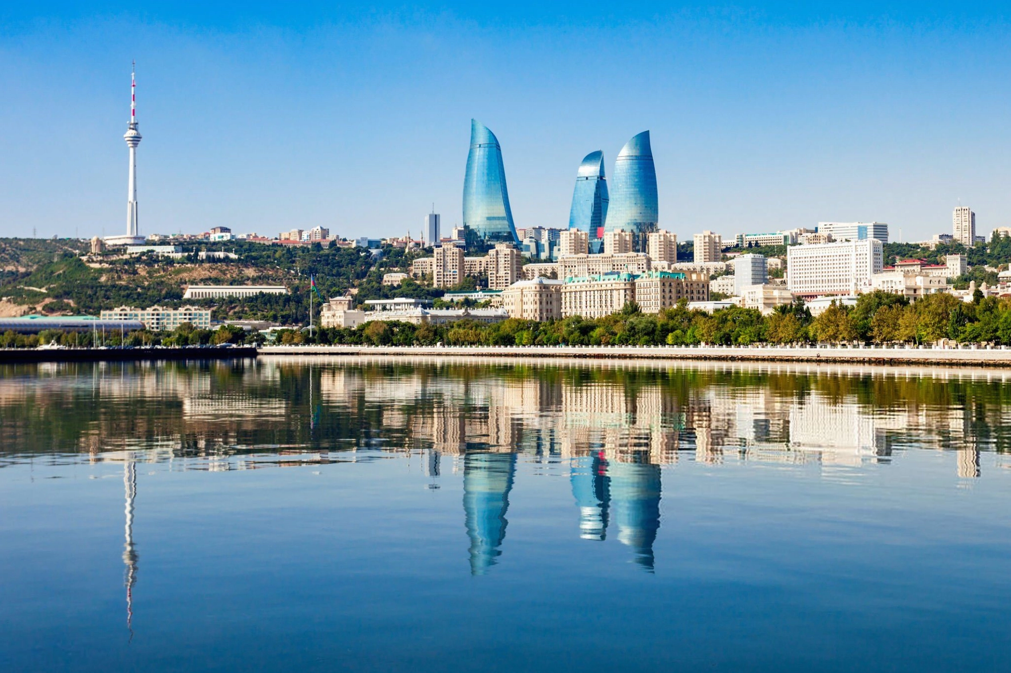 Cờ và bản đồ Azerbaijan