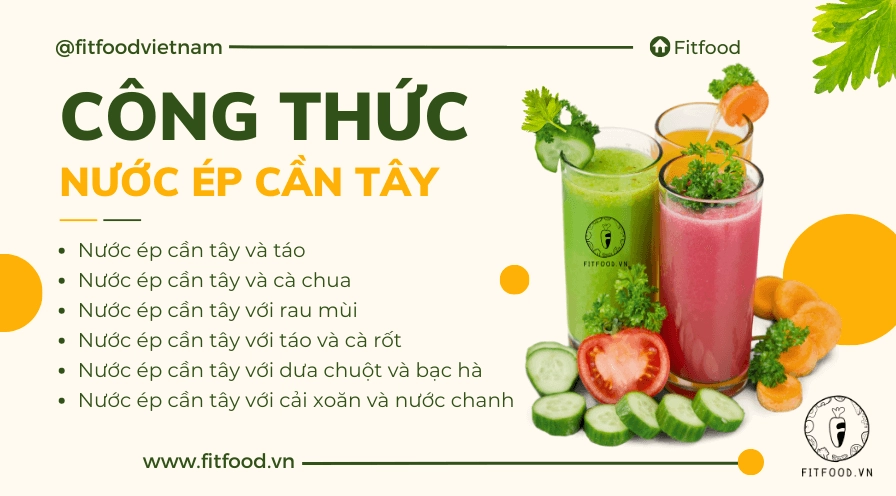 Công thức nước ép cần tây cho người giảm cân